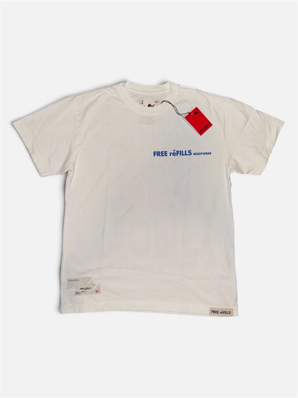 FREE reFILLS White Logo Short Sleeve Tee